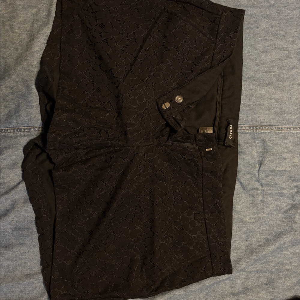 Torrid Black Lace Women's Shorts